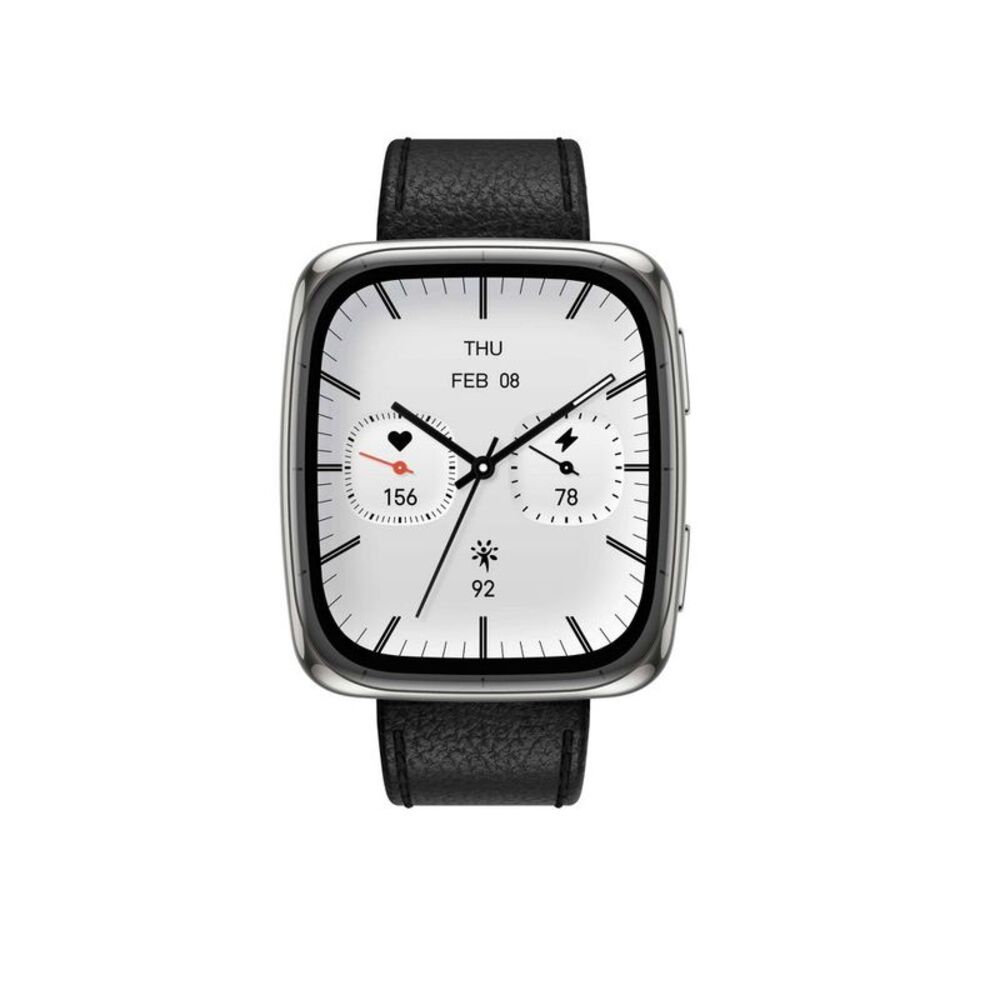 Active 2 Square Smartwatch Black Leather